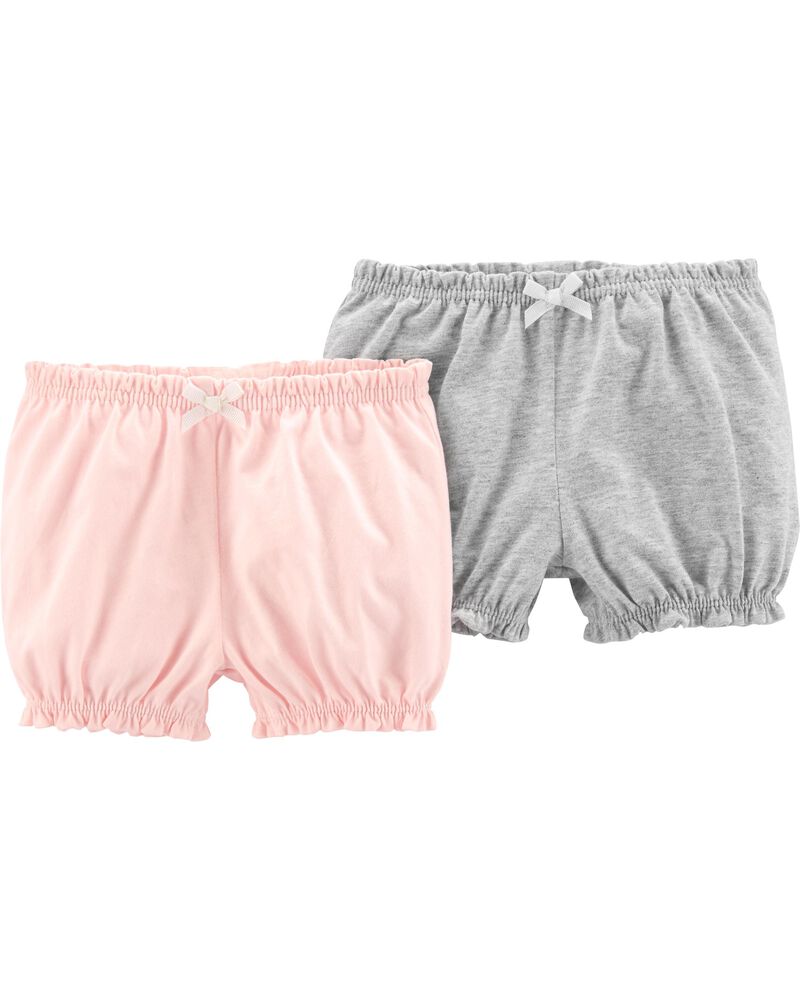 Pink Carters Baby Girls French Terry Pull On Bubble Shorts 18 Months